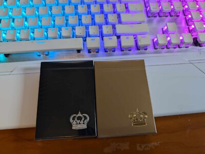 2012 The Crown Gold & Black Deck V1 Playing Cards by HOPC Sealed Rare USPCC B10
