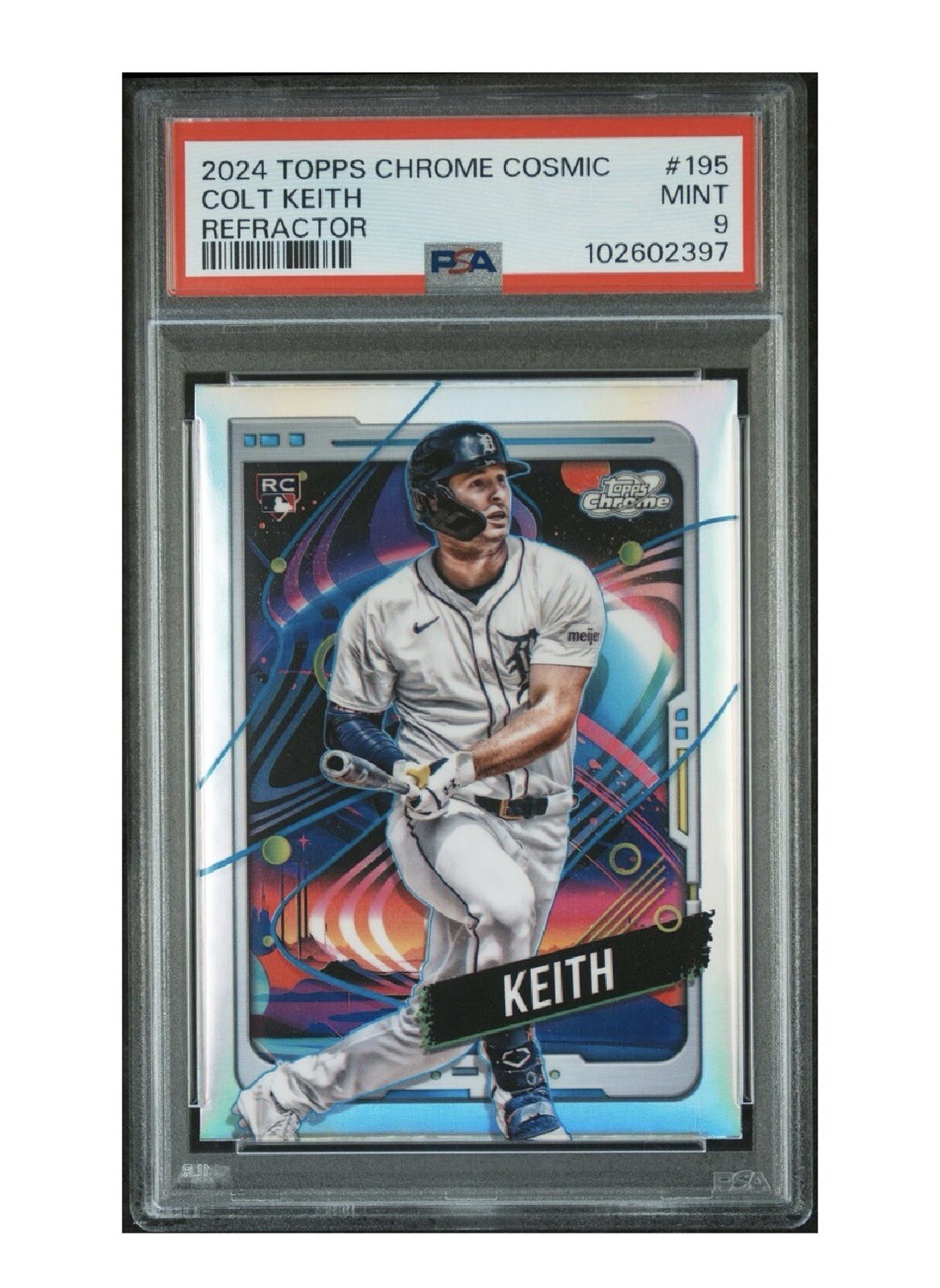 2024 Topps Cosmic Chrome #195 Colt Keith Rookie RC Refractor 🔥 Tigers Stud