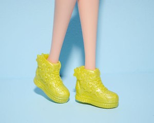 yellow high top tennis shoes