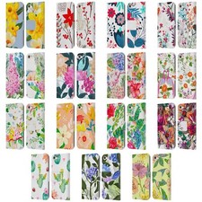 HAROULITA MULTIFLOWERS LEATHER BOOK WALLET CASE COVER FOR APPLE iPOD TOUCH MP3