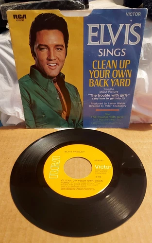Elvis Presley - Clean Up Your Own Backyard / Fair (45 RPM vinyl Picture Sleeve)