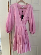 Gianni Bini Pink Wraparound Dress L.