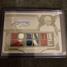 Bo Bichette 1/1  Die Cut Patch Auto 2022 Topps Triple Threads Jays White Whale