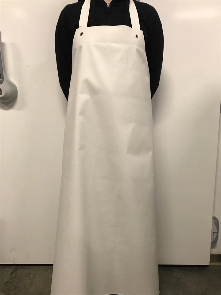 Profi Bären Gummi Schürze,Metzger,Export,weiß 105-130,starke Qualität