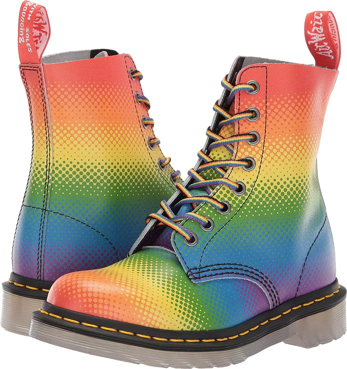 filter beproeving Sijpelen Dr. Martens Pascal Pride Multi Combat Leather Boots UK 4 /US Women&#039;s  6/EU 37 | eBay