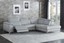 top grain leather grey reclining usb sofa sectional living room furniture