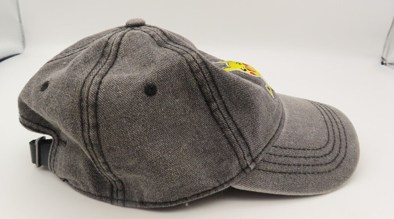 Pokemon Baseball Cap Hat Pikachu Embroidered Blac… - image 6