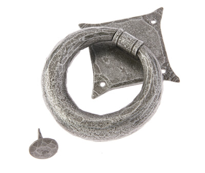 Valley Forge Zinn Ring Türklopfer Schmied hergestellt VF7 geschmiedeter Klopfer schwer 