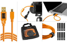 Tether Tools USB 2.0 Type-A to Mini-B 5-Pin Starter Kit - Very Good Condition