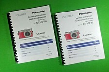 Owners Manual for Panasonic DC-GF10 Camera 330 Pages W/Clear Covers