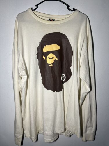 US 2XL - A Bathing Ape ‘Ape Head’ Long Sleeve Tee