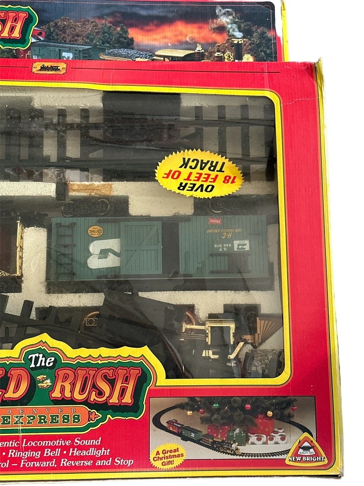 Vintage Escala G Nuevo Brillante No. Juego de tren 186 "The Gold Rush Denver Express" Foto 4 de 4