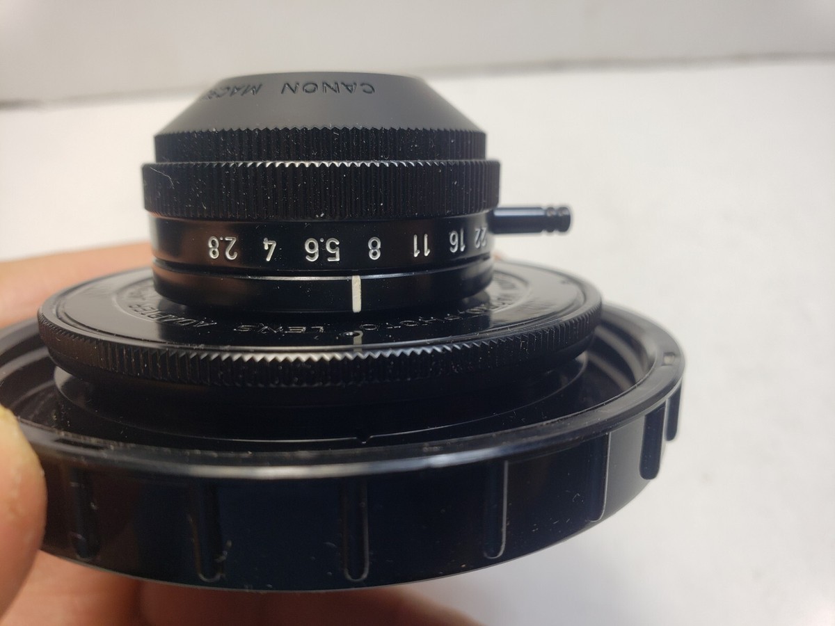RARE! Canon Macro Photo Lens 35mm f/2.8 f 2.8 w/FD Adapter RARE! Canon Macro Photo Lens 35mm f/2.8 f 2.8 w/FD Adapter