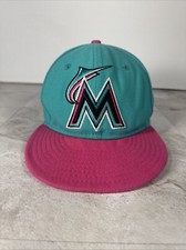 Florida Marlins MLB New Era 9Fifty SnapBack Adjustable Hat Cap HTF Pink