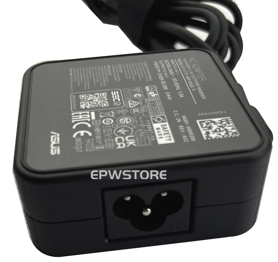 19V 3.42A 65W ADP-65GD D AC Adapter Charger For Asus A55V A55VD A73 A73E A73S - Bild 2 von 4
