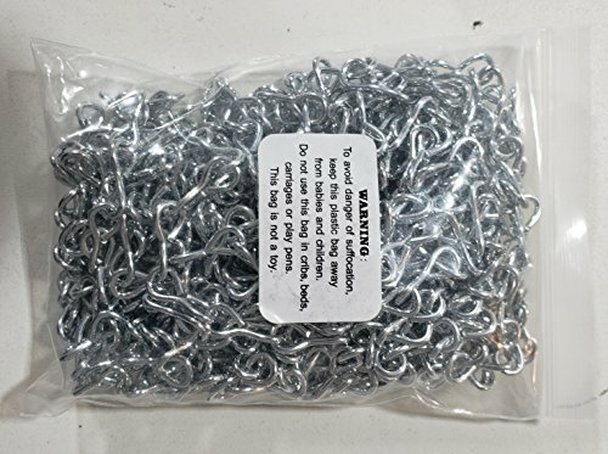 Jack Chain Single, Größe 16, Verzinkt – 30 M (100 Ft) Stahlkette, Arbeitslast 10 Lb, Schweißfrei