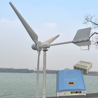 5KW Windgenerator Windkraftanlage Windturbine & Laderegler Off Grid System 220V 