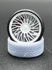 1/24 Scale Resin 25” Full Wheel Set For Scale Modeling
