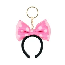 Japan Tokyo Disney Resort Ears Keychain Pink Ribbon Minnie Day 2025