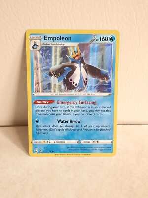 Empoleon 037/172 – Carta Pokémon Olografica Reverse Holo Da Spada & Scudo: Stelle Brillanti