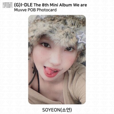G)I-DLE The 8th Mini Album We are Muvve POB Photocard SOYEON