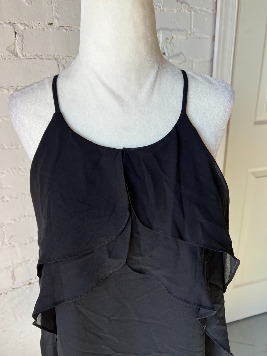 bcbgeneration black ruffle dress BCBG Max Azria main image 0