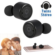 True Wireless Stereo Earphones Bluetooth V4.2 Headset Earbuds Double Pairing