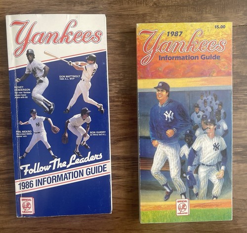 NY Yankees - 1964 World Series Program + 1986 & 1987 & 2009 Information Guides - Picture 8 of 12