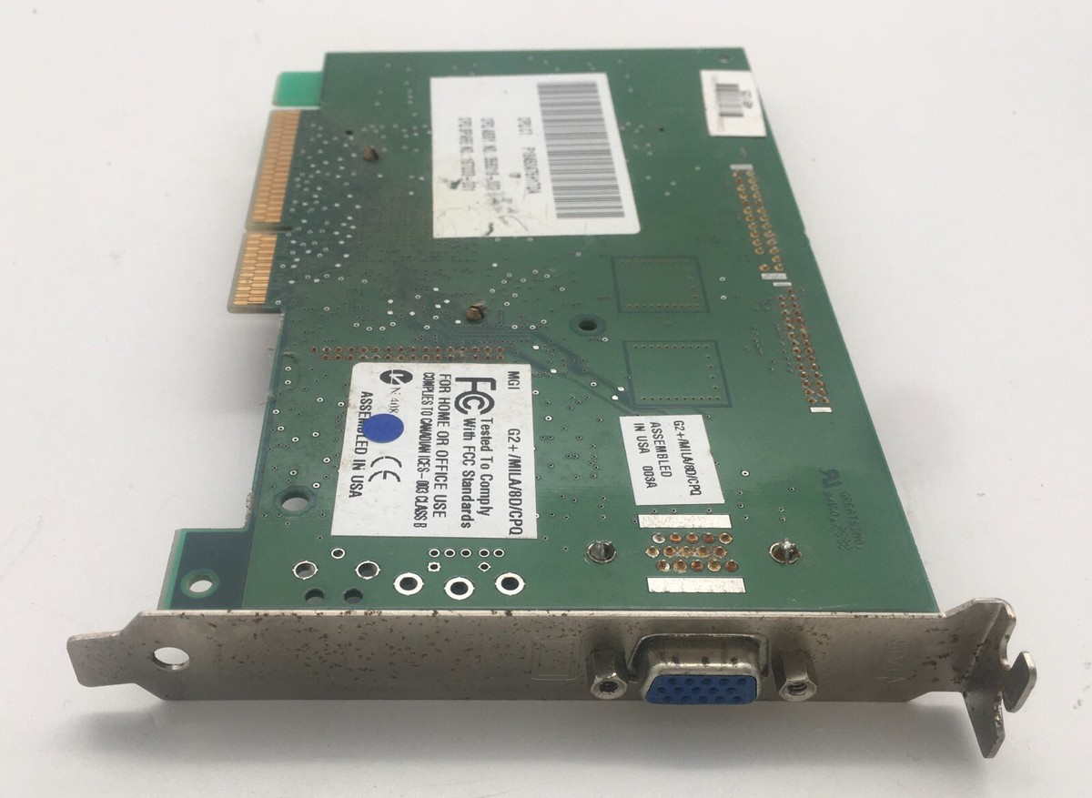 MATROX AGP VIDEO CARD 8MB 356018-002, 167033-001 , 834-00 | eBay