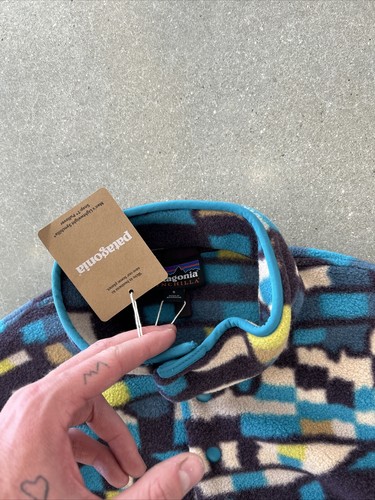 Patagonia Synchilla Snap T Fleece Sz S Mountain Aztec Geometric Pullover Trippy - Picture 3 of 6