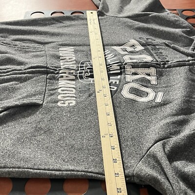 Ecko Unltd Hoodie Sweatshirt Mens Medium Gray Full Zip Big Logo