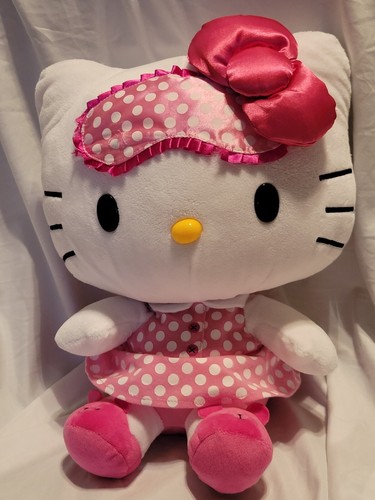 Hello Kitty Jumbo 16 Zoll Pyjama Bed Time Plüsch Sanrio 2014 - Bild 1 von 5