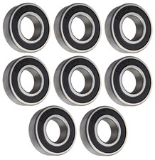  8 Each 6205-2RS-1, 6205LLU16, 205PP16 Sealed Radial Ball Bearing 1"X52X15