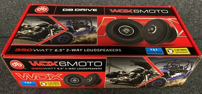 DB DRIVE WDX6MOTO 350 WATT 6.5'' WEATHER RESISTANT 2-WAY LOUDSPEAKERS 