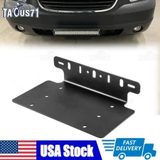 License Plate Light Bar Holder Front Bumper Bracket For Jeep Cherokee Wrangler