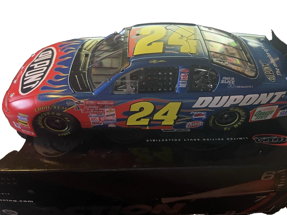 Jeff Gordon #24 DuPont 2001 Monte Carlo banco ventana transparente 1:24 acción carreras Foto 4 de 4