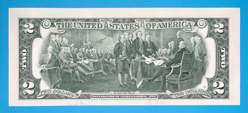 B 5333 1984 A : TRAILING YEAR 1984 $2 Two Dollar Bill Serial Number - Picture 3 of 3