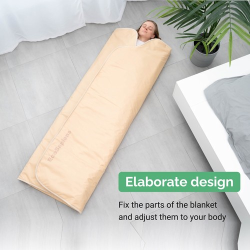 Infrarot Sauna Blanket Heizdecke Heizmatte CE Körper Abnehmen Fitness Saunadecke - Bild 5 von 26