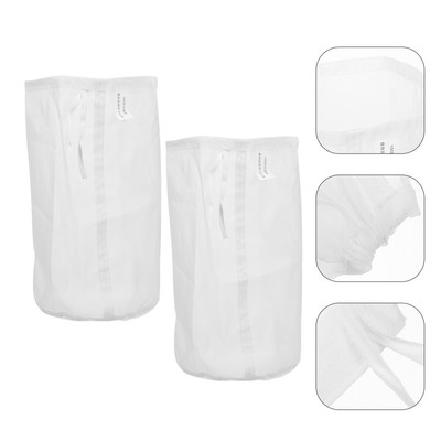 2x Kitchen Mesh Filter Bags Wine Filter Pouches Cold Brew Bags Strainer Bags