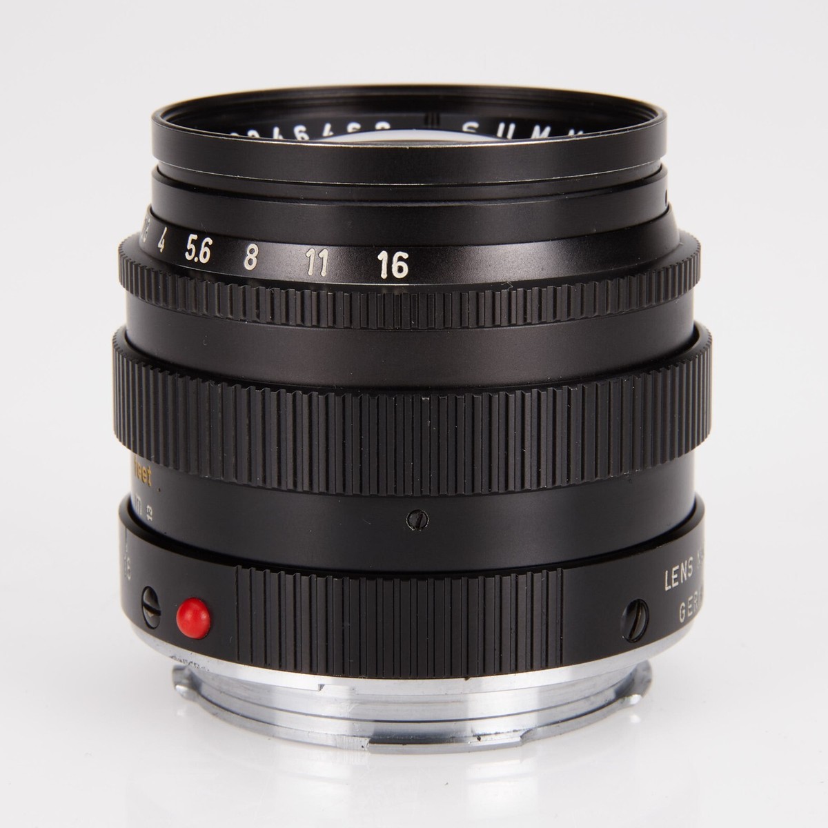 Leica Leitz WETZLAR Summilux 50mm f/1.4 German V2 w/ Hood