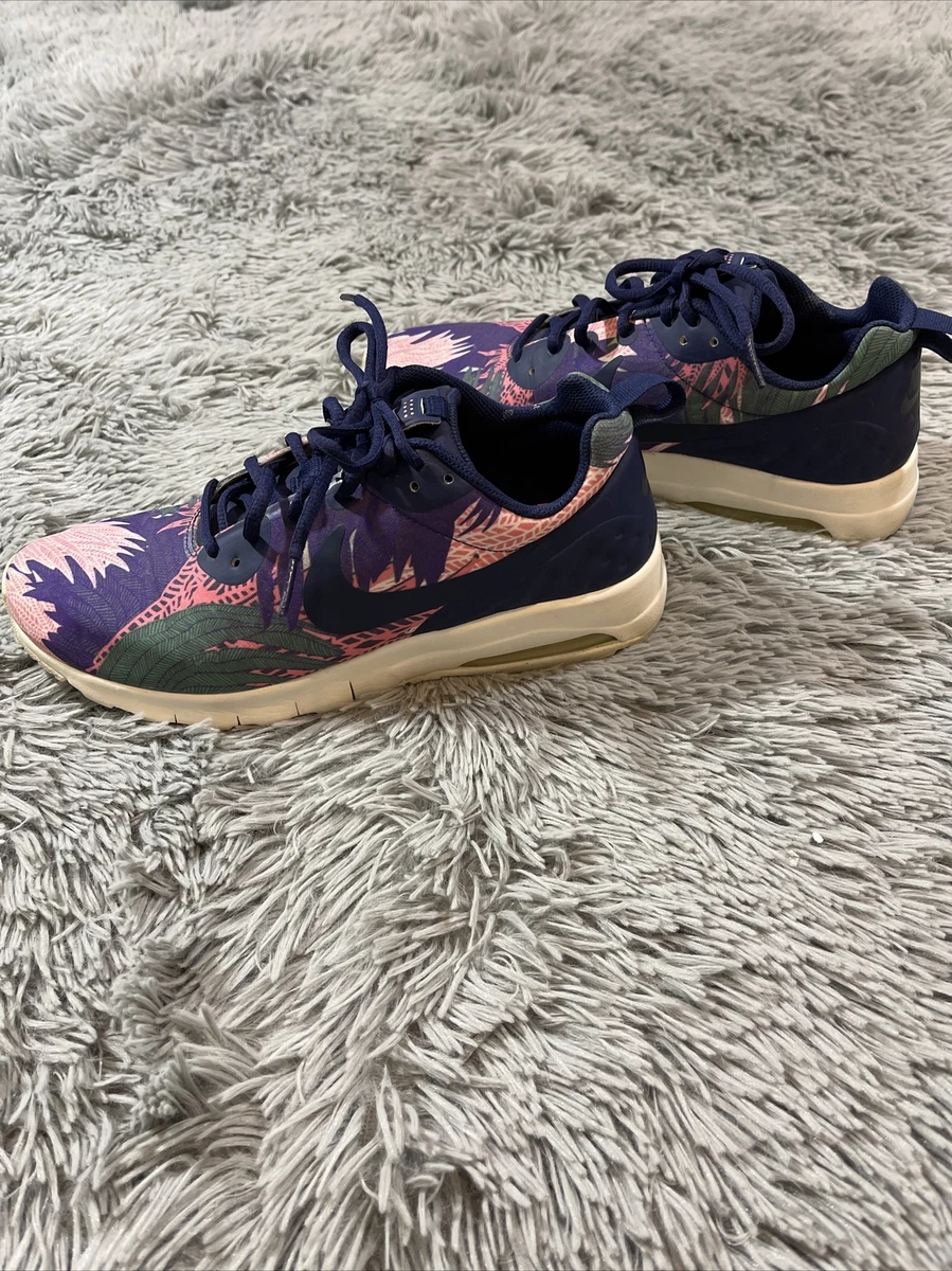 ernstig landinwaarts Ophef Nike Air Max Motion Low Floral Print 844890-003 Women Sz 9 Purple Pink  White | eBay