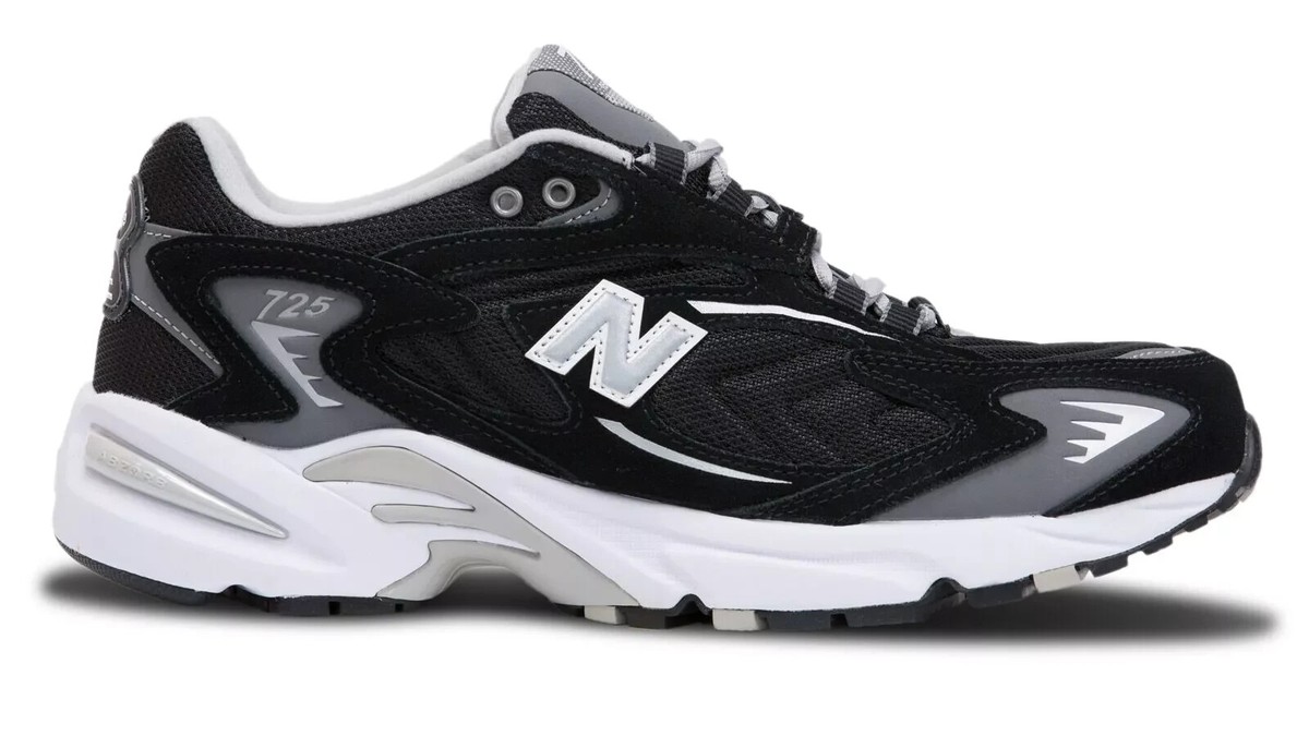 Size 7 - New Balance 725 Black Metallic Silver for sale