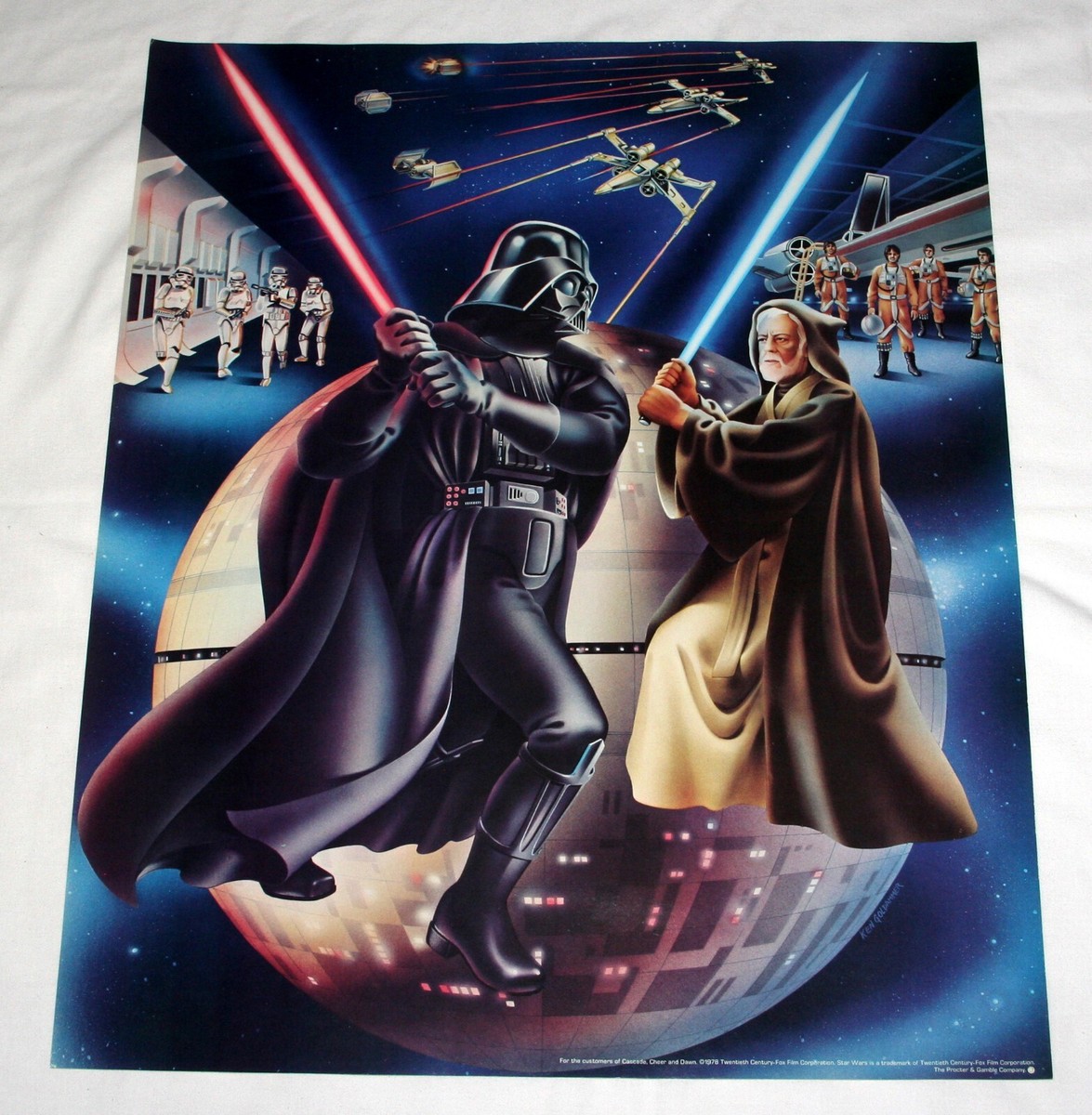 OLD 1978 STAR WARS, 3 POSTER SET, EACH 18