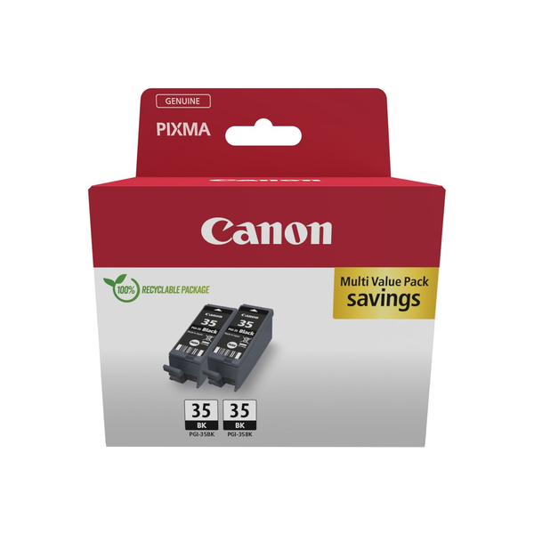 Canon PGI-35BK Twin Pack 2Er-Pack 93 Ml Schwarz Original HäNgebox-image