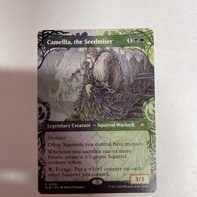 Camellia, the Seedmiser (Showcase) Bloomburrow #328 Rare
