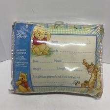 Vtg Disney Winnie the Pooh Tigger 2 Pc Nursery Keepsake Pillow Crib Skirt Ruffle