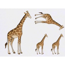 4 x 'Giraffe' Temporary Tattoos / Transfers TO00015947 