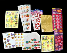 Lot of Vintage Stickers – Scratch ’n Sniff, Snoopy, Xmas, 80s/90s Holiday Mix
