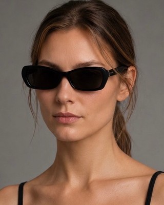 Miu Miu Vintage Black Rectangular Eyeglasses / Optical Frames VMU 01I Made in It