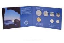 Aruba set of 7 coins 1992 UNC 5, 10, 25, 50 cents, 1, 2.5 florins, Souvenir t...